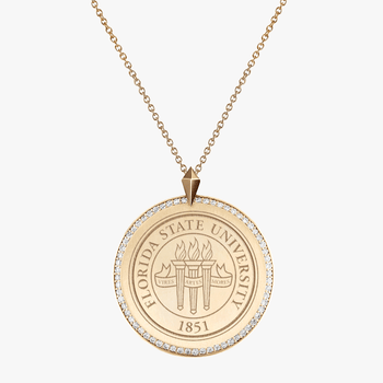 FSU Diamond Florentine Pendant