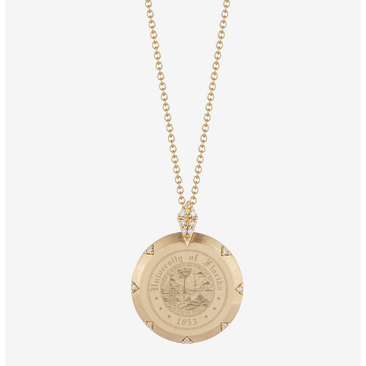 Florida Seal 7-Point Diamond Pendant