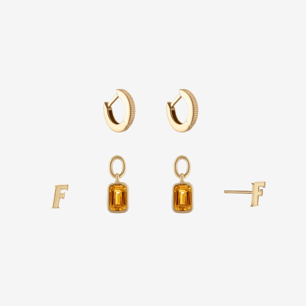 Florida Citrine Florentine Earring Bundle