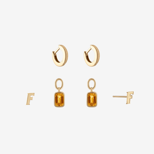 Florida Citrine Florentine Earring Bundle