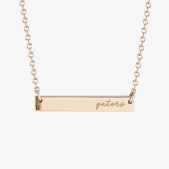 Florida Gators Horizontal Bar Necklace
