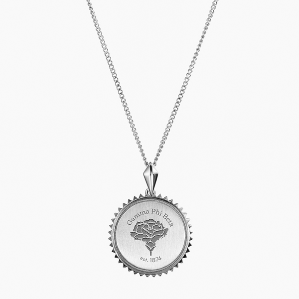 Gamma Phi Beta 150th Anniversary Sunburst Necklace