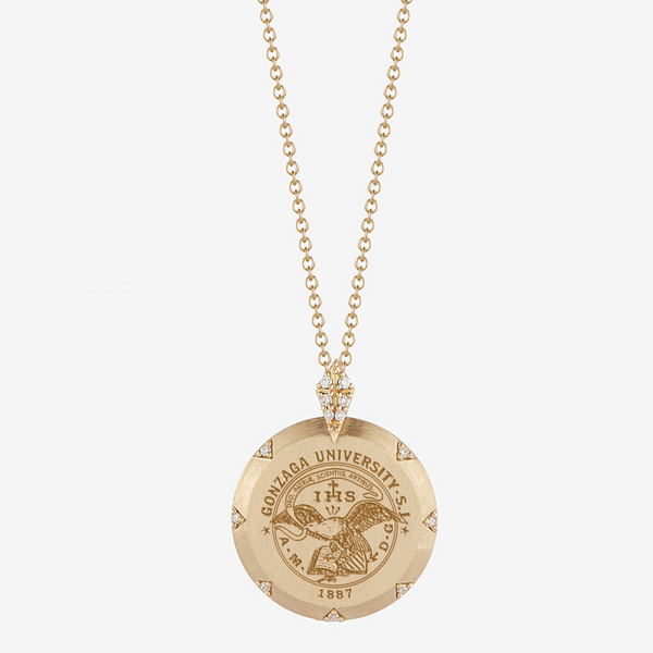 Gonzaga 7-Point Diamond Pendant