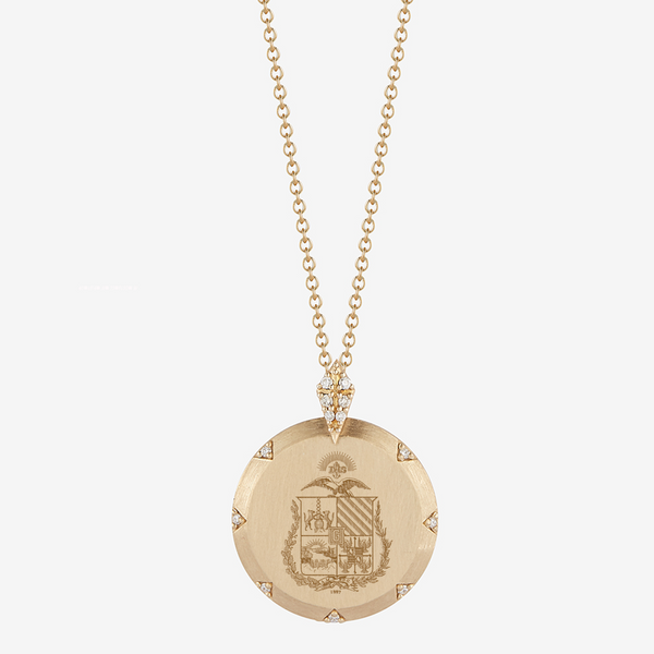 Gonzaga Coat of Arms 7-Point Diamond Pendant