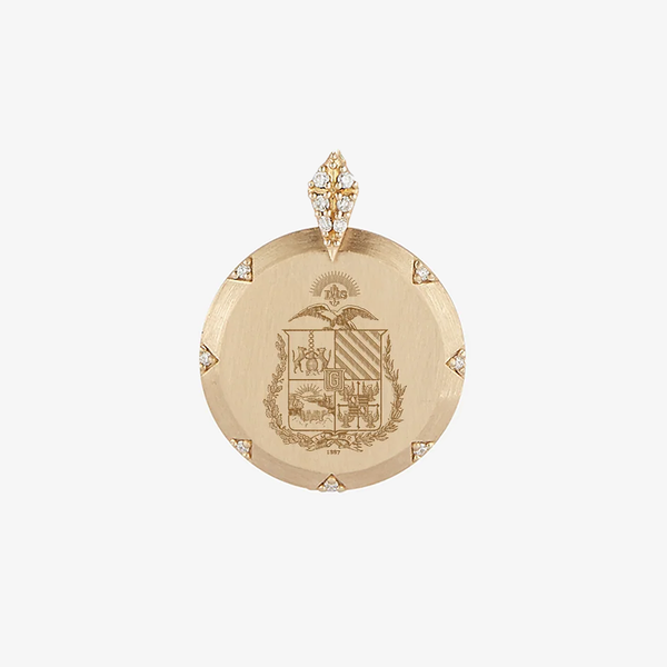 Gonzaga Coat of Arms 7-Point Diamond Pendant