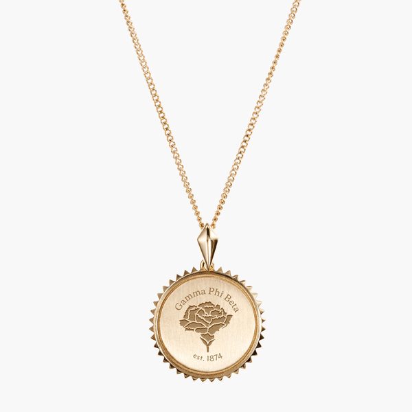 Gamma Phi Beta 150th Anniversary Sunburst Pendant