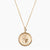 Gold Gamma Phi Beta Sunburst Crest Necklace