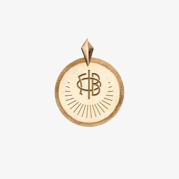 Gamma Phi Beta Florentine Logo Pendant Petite