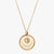 Gold Gamma Phi Beta Florentine Logo Necklace Petite