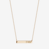 Gamma Phi Beta Horizontal Bar Necklace in Cavan Gold and 14K Gold