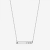 Gamma Phi Beta Horizontal Bar Necklace in Sterling Silver