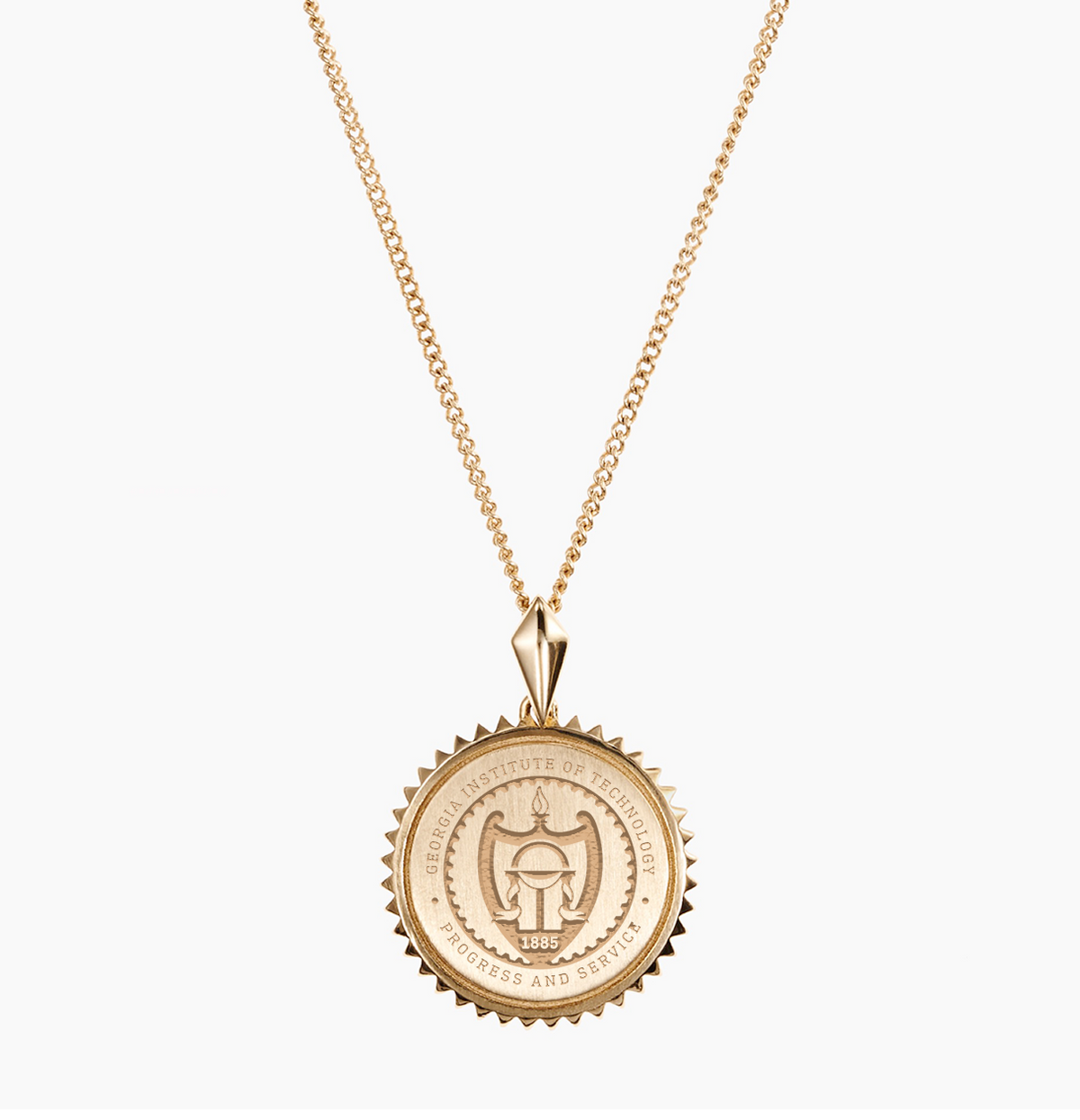 Georgia Tech Sunburst Pendant