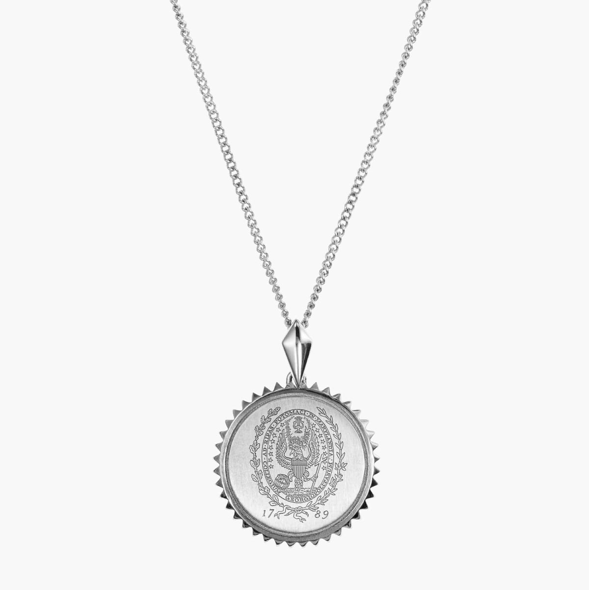 Georgetown Sunburst Necklace Sterling Silver