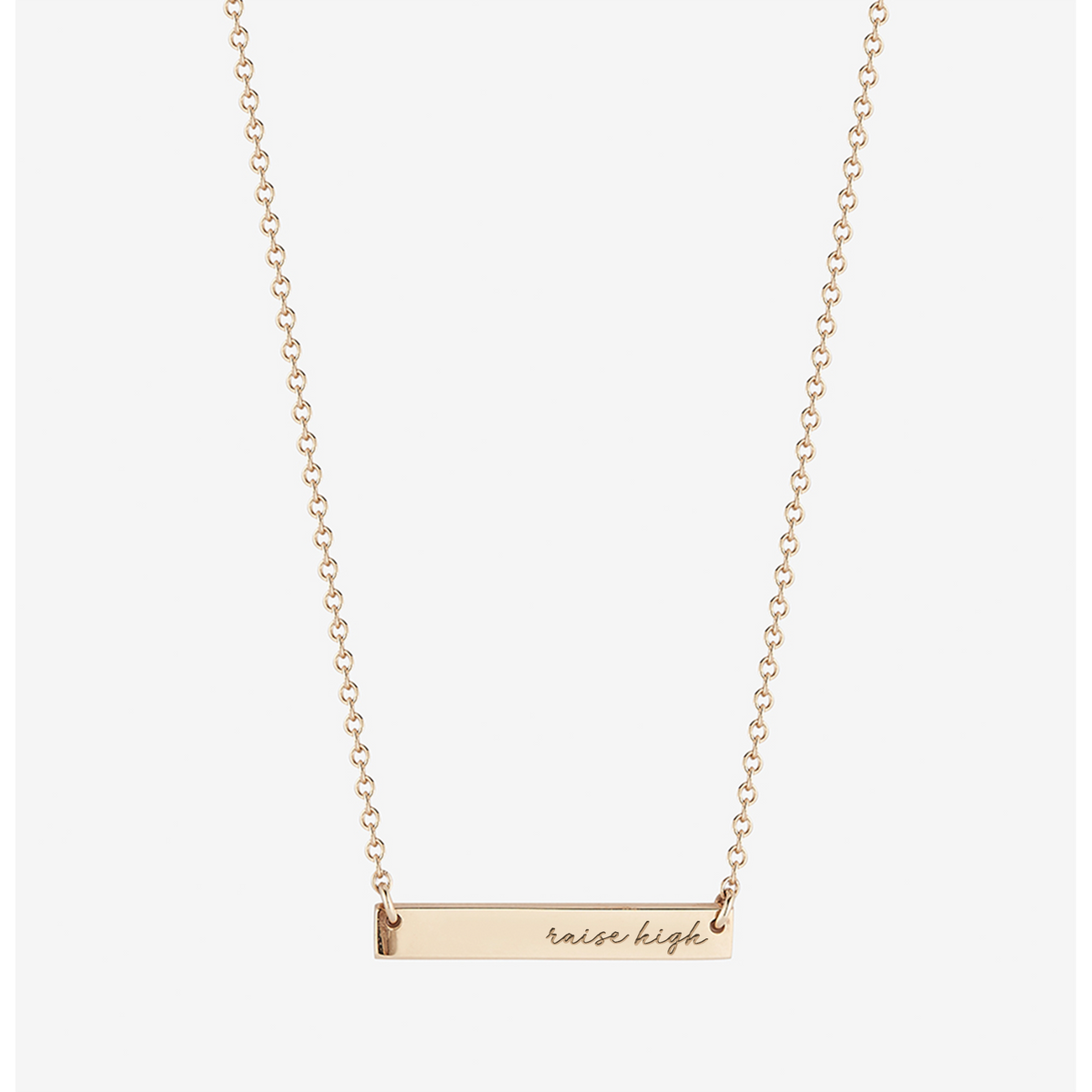 George Washington Raise High Horizontal Bar Necklace