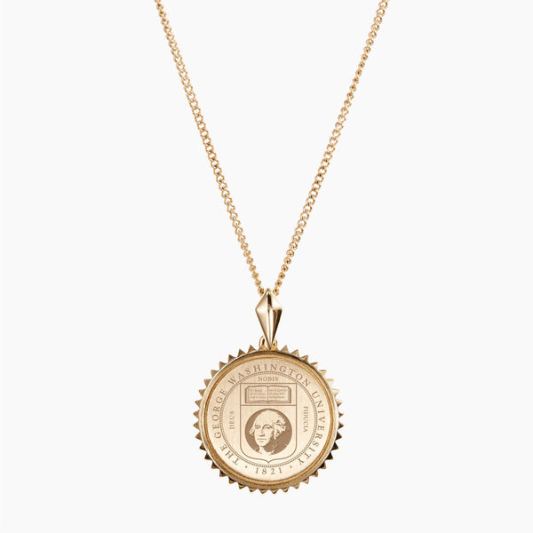 Gold GW Sunburst Necklace