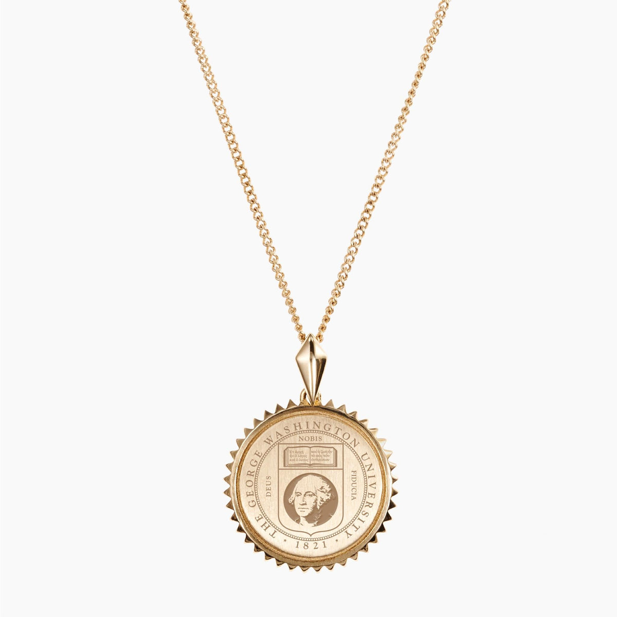 Gold GW Sunburst Necklace