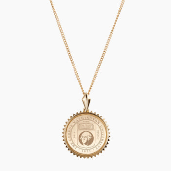 Gold GW Sunburst Necklace