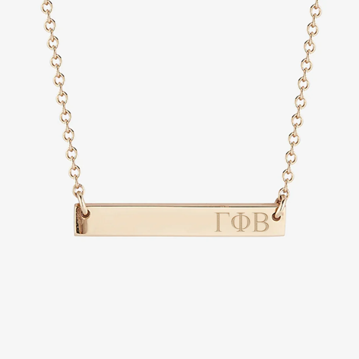 Gamma Phi Beta Horizontal Bar Necklace