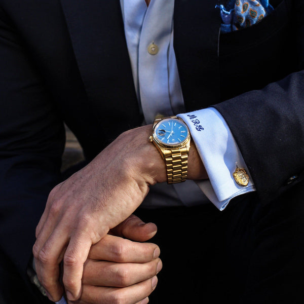 Gold Cufflinks Size Guide