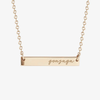 Gonzaga Horizontal Bar Necklace