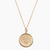 Harvard Crest Gold Sunburst Necklace