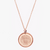 Harvard Seal Florentine Petite Cavan Rose Gold Necklace