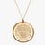 Harvard Seal Florentine Necklace Gold