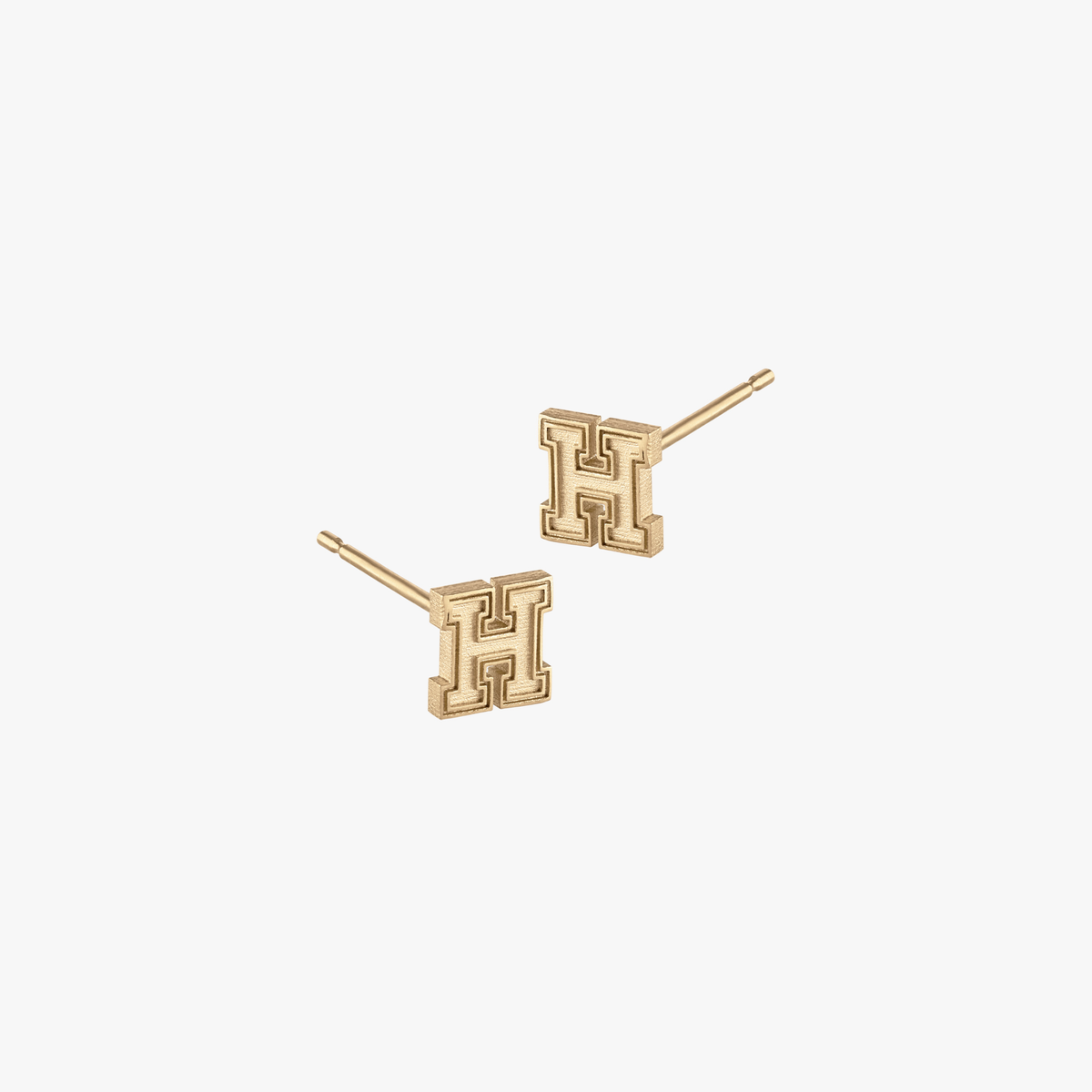 Harvard H Stud Earrings