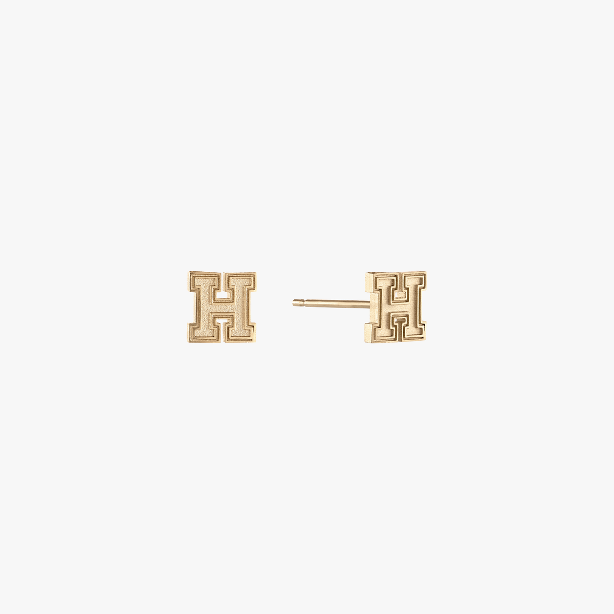 Harvard H Stud Earrings