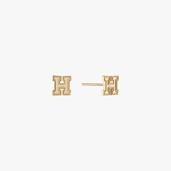 Harvard H Stud Earrings