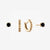 Black onyx stud earring bundle, gold hoops