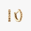 Sunburst Hoop Pair Earrings Gold 