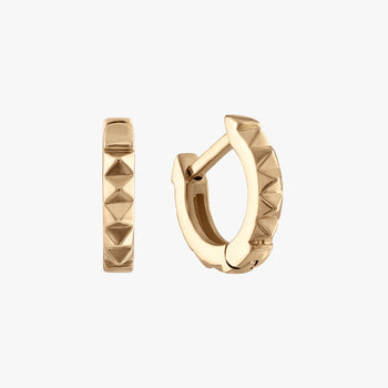 Sunburst Hoop Pair Earrings Gold 