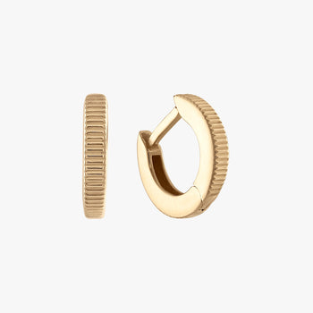 Florentine Hoop Earring Pair Gold 