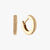 Florentine Hoop Earring Pair Gold 