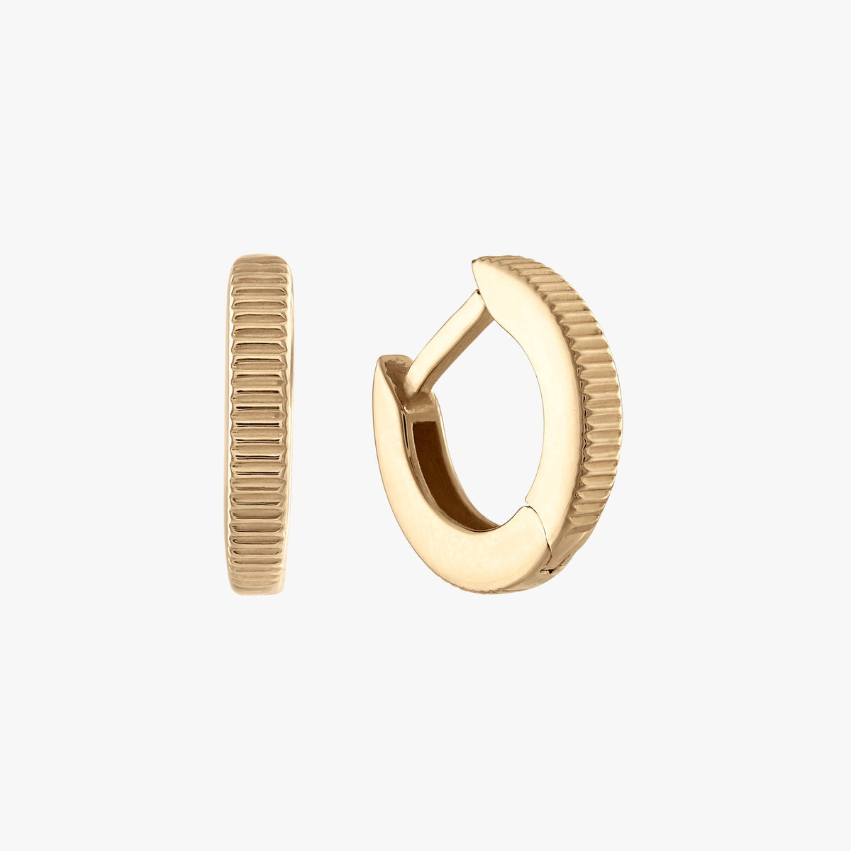 Florentine Hoop Earring Pair Gold 