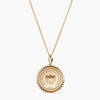 14K Gold Gold Vermeil Howard University Sunburst Crest Necklace