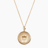 14K Gold Gold Vermeil Howard University Sunburst Crest Necklace