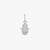Diamond Hamsa Charm Sterling Silver