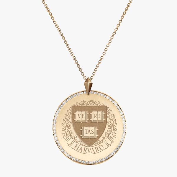 Harvard Diamond Florentine Pendant