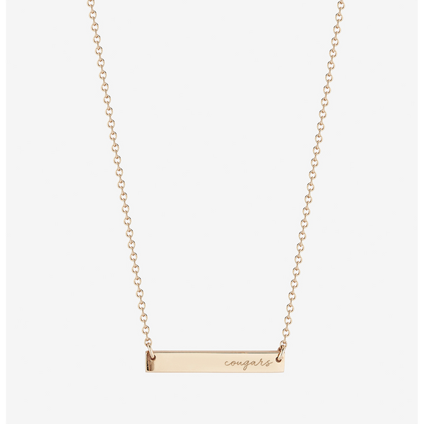 Houston Cougars Horizontal Bar Necklace