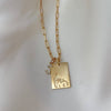 Santa Clara Mission Church Rectangle Necklace