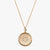 Gold Indiana Sunburst Crest Necklace