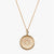Gold Indiana Sunburst Crest Necklace