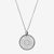 Silver Petite Florentine Crest Necklace