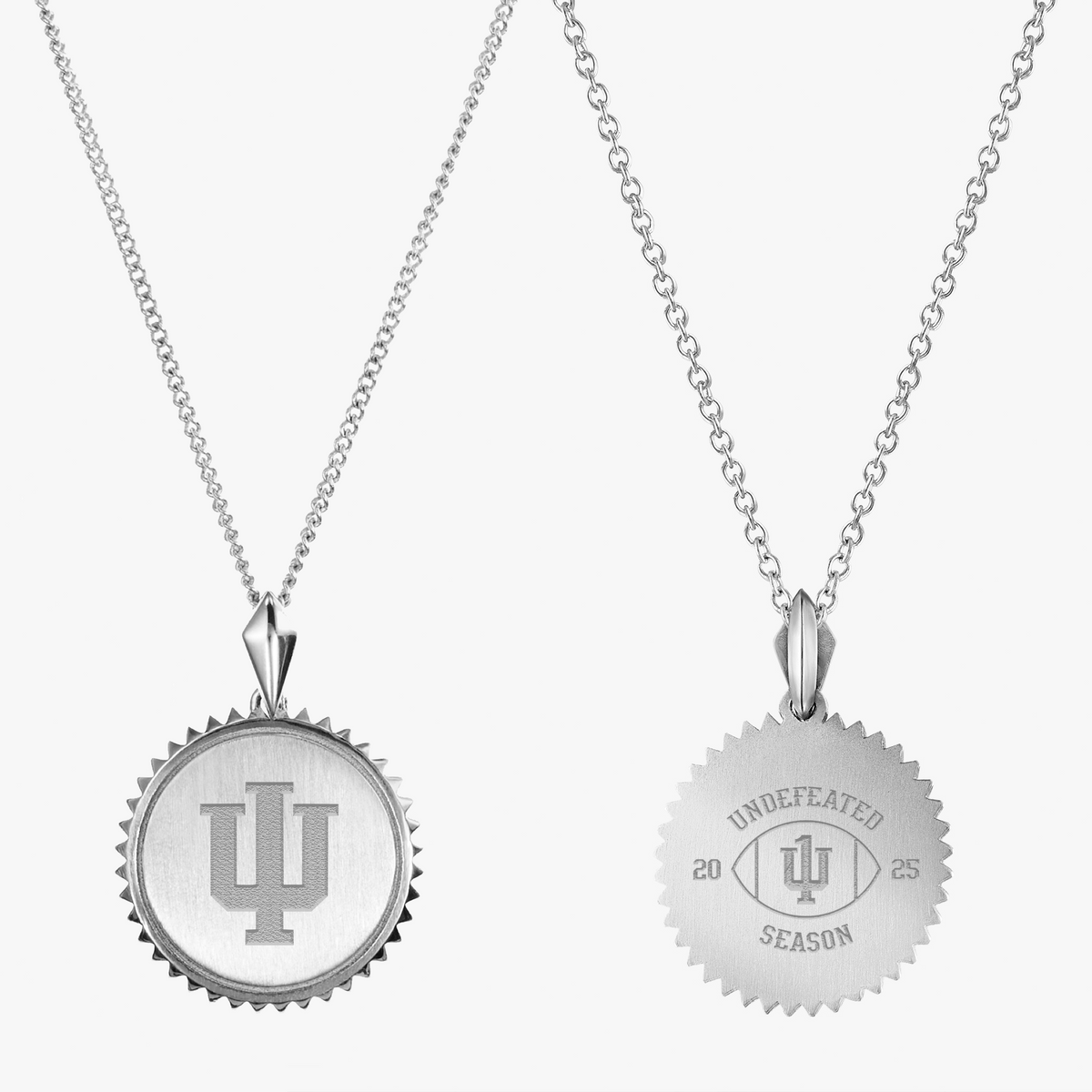 Indiana 2025 Championship Undefeated Sunburst Pendant