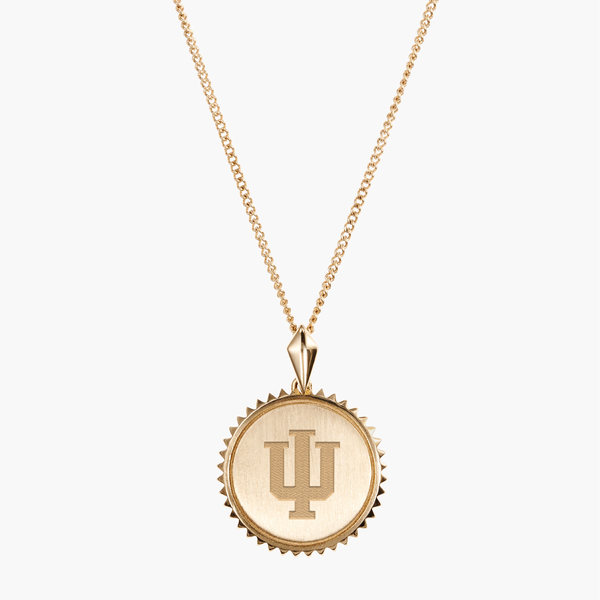 Indiana Logo Sunburst Pendant