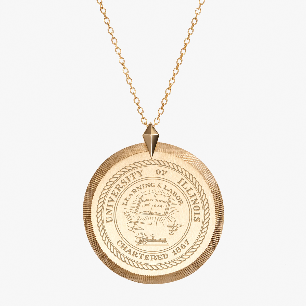 Illinois Florentine Pendant
