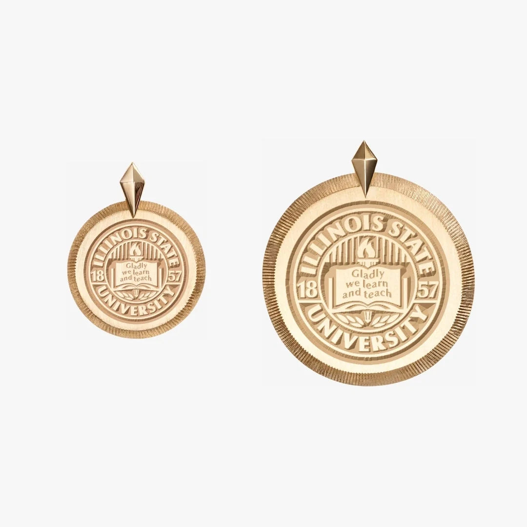 Illinois State Florentine Pendant