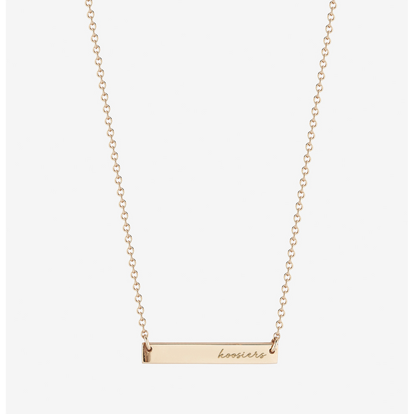 Indiana Hoosiers Horizontal Bar Necklace